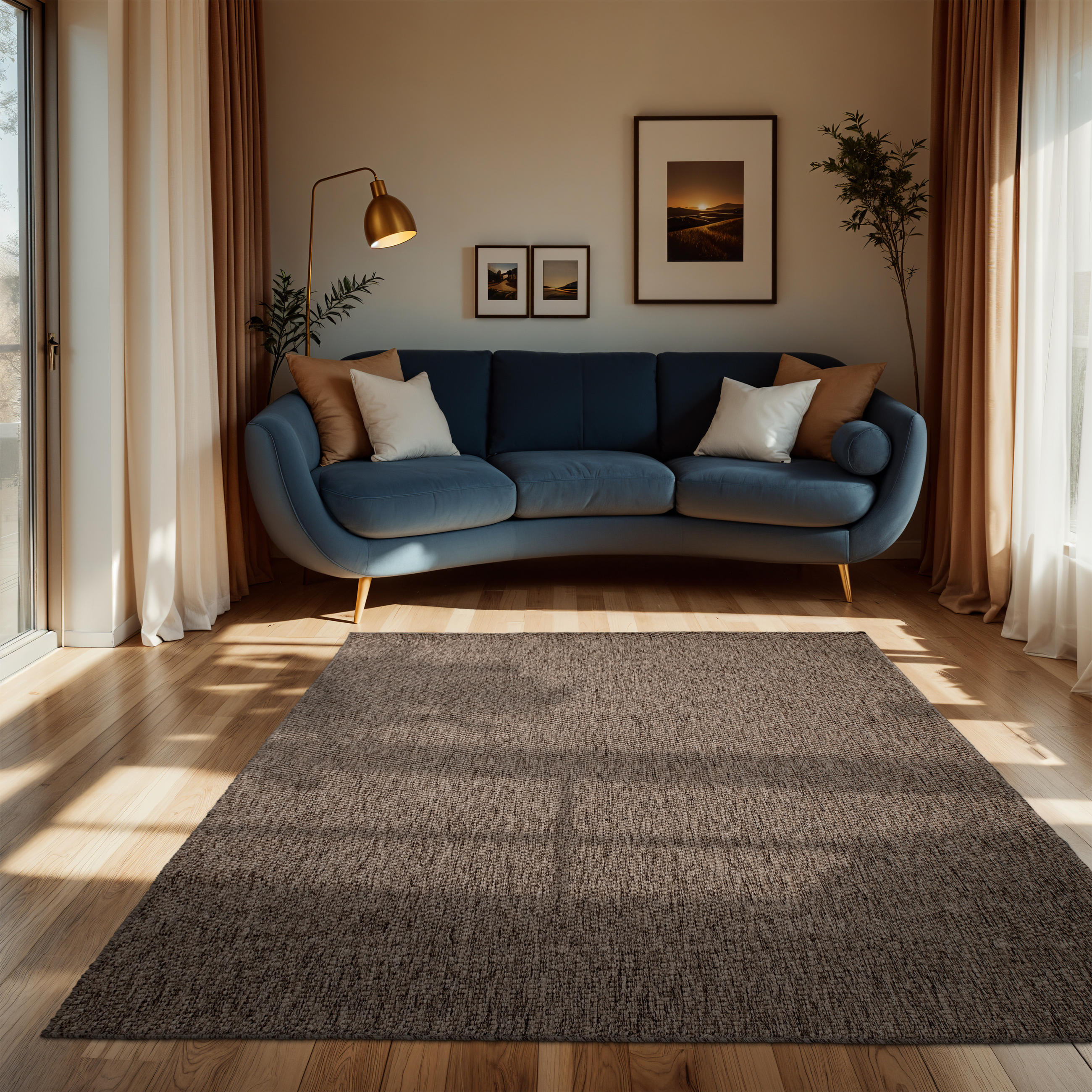 OUTDOORTEPPICH 200/200 cm Venedig 165 - Taupe, Textil (200/200cm) - Paco Home