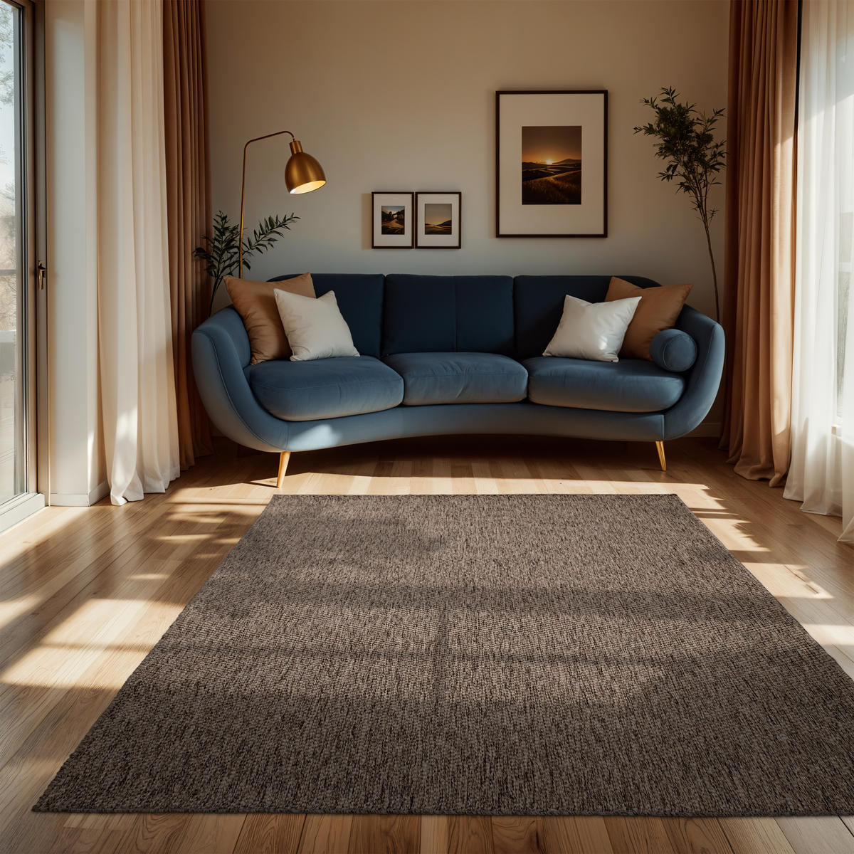 OUTDOORTEPPICH 200/200 cm Venedig 165 - Taupe, Textil (200/200cm) - Paco Home