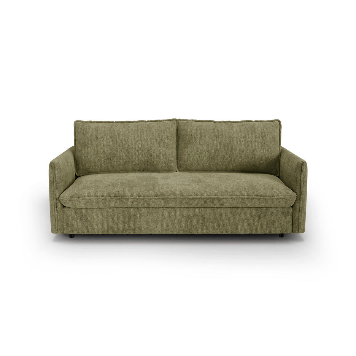 SCHLAFSOFA Express AVA Köpergewebe Vintage-Grün 178cm - Dunkelgrün/Grün, Textil (178/78/100cm) - Premium Interiors