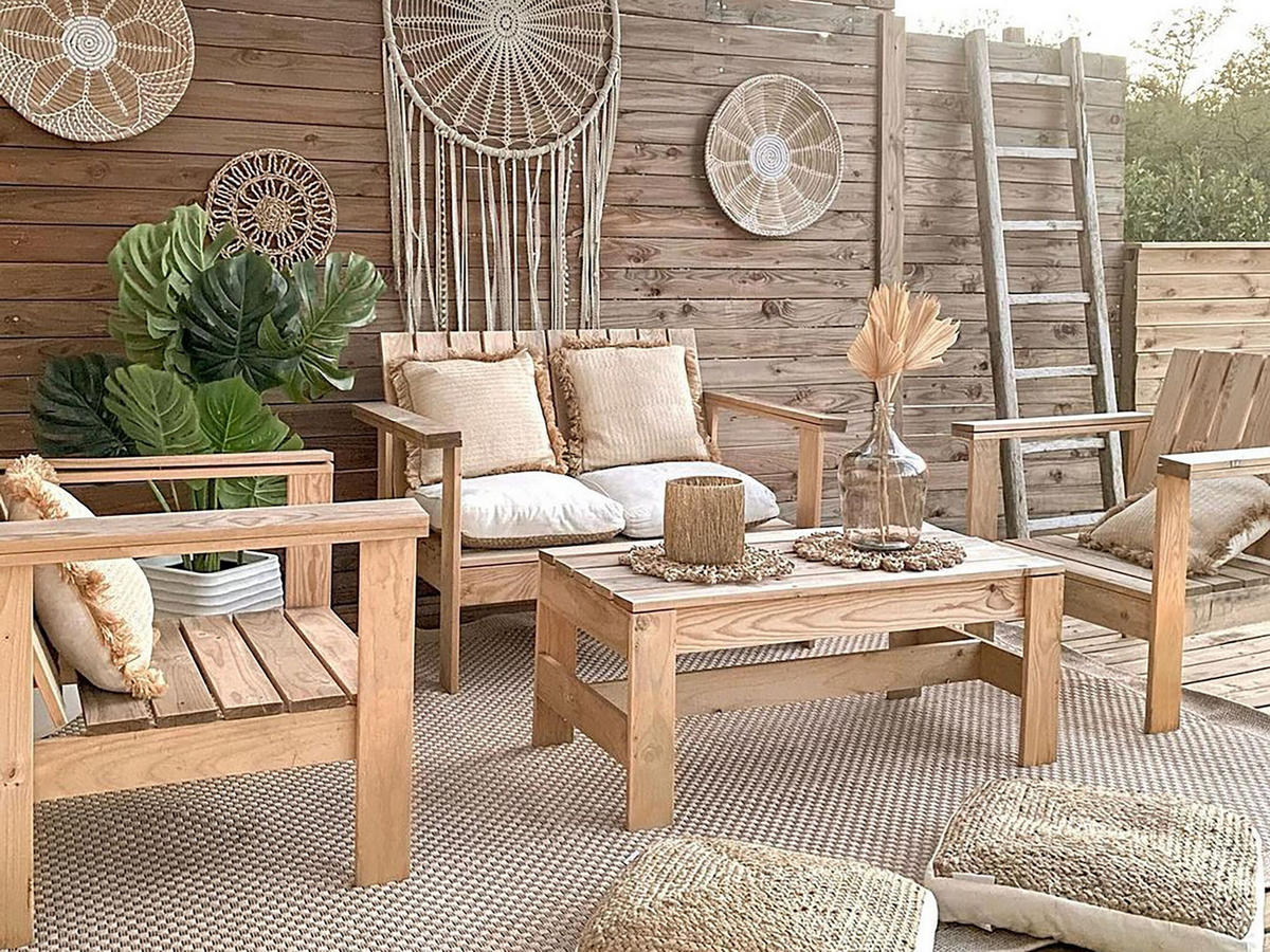 DECORAȚIUNE DE PERETE iarbă de mare naturală Pintano - culoare naturală, materiale naturale (50/50/50cm) - Beliani