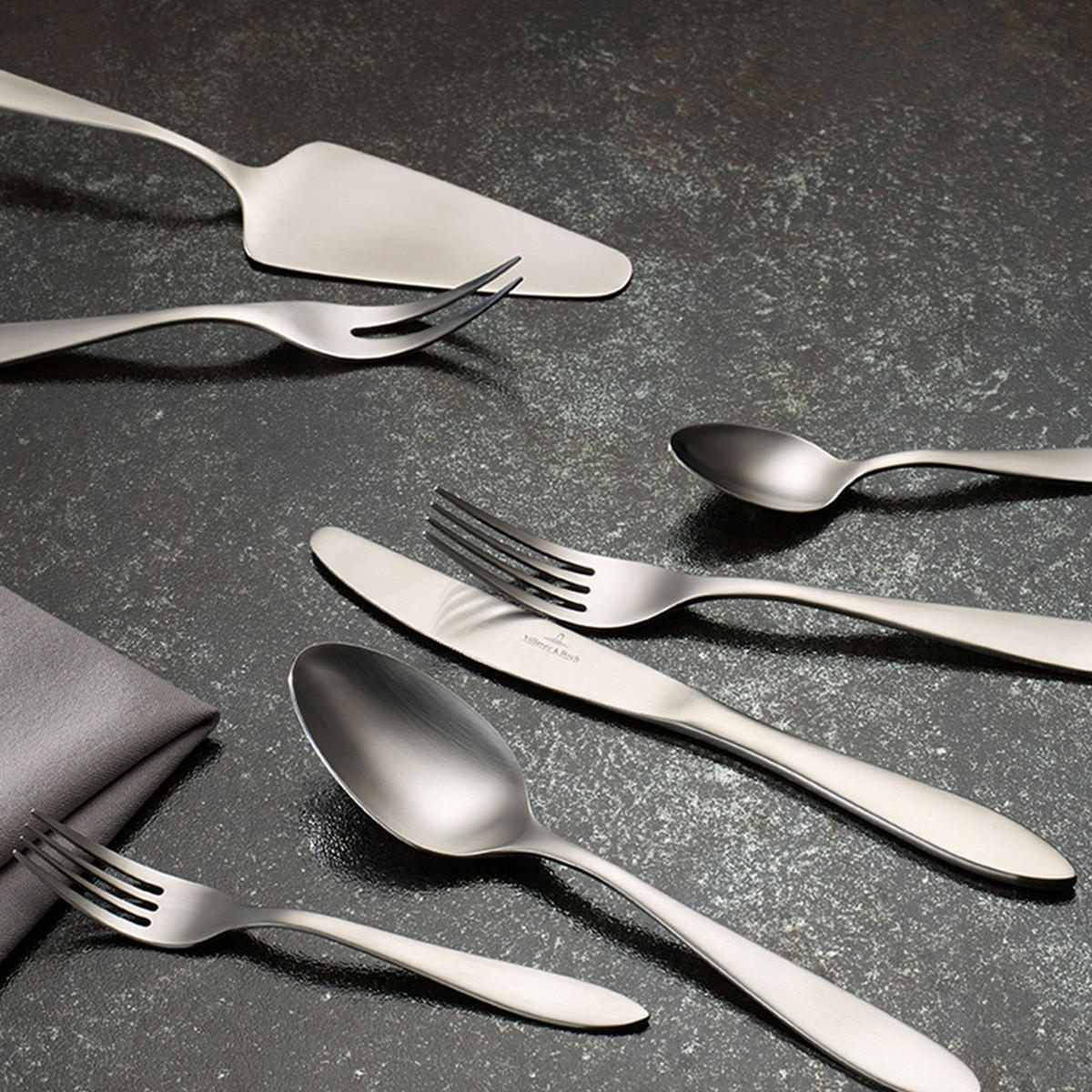 TAFELBESTECK Arthur silber 68er Set - Silberfarben, Metall - Villeroy & Boch