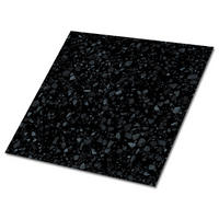 FLIESENAUFKLEBER 9 Stück 30x30 cm selbstklebend Klassischer schwarzer Boden - Schwarz, Textil (30/1.6/30cm) - TULUP