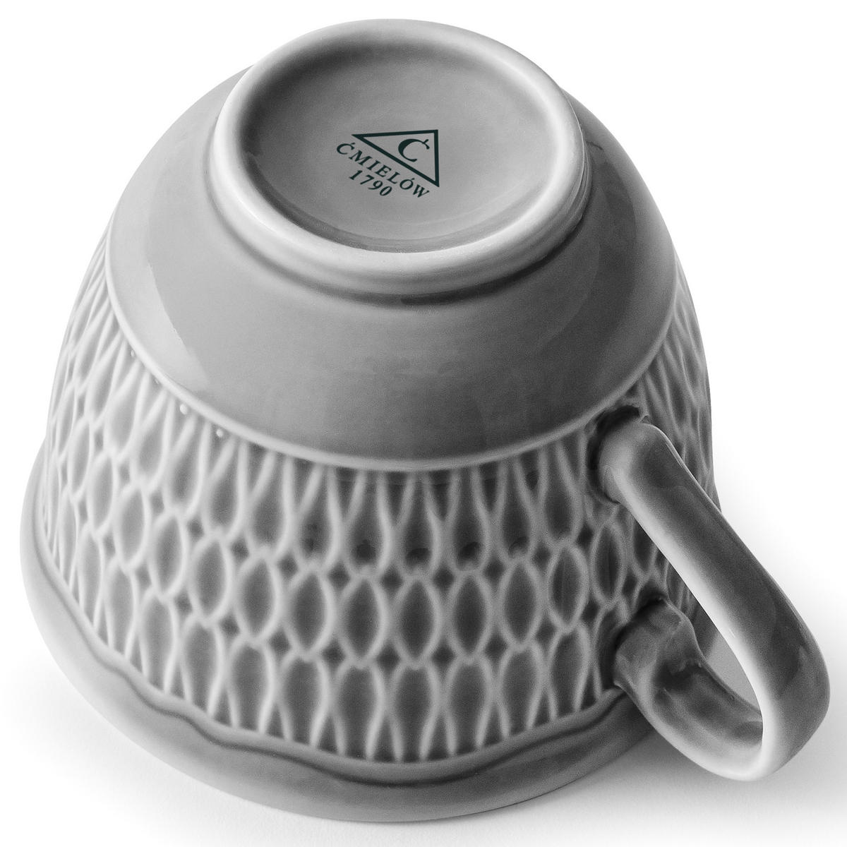 KAFFESERVICE CMIELOW SOFIA Kaffetassen-Set - Grau, Keramik (15.7/7.5/15.7cm) - KONSIMO®