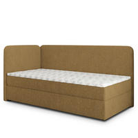 BOXBETT GINA 80x200 cm mit Matratze und Topper, H2+H3 - Orange - Orange, Holz (80/200cm) - MASSENO