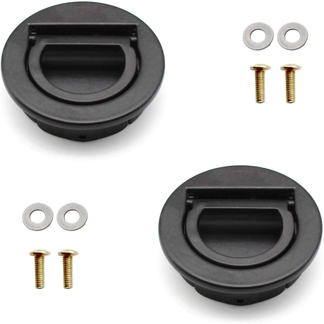 MÖBELGRIFF 2er-Set - Schwarz, Metall (0.4/2/0.4cm)