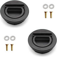 MÖBELGRIFF 2er-Set - Schwarz, Metall (0.4/2/0.4cm)