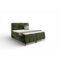BOXBETT Charlie - Grün, Holzwerkstoff/Textil (180/200cm) - Fun Möbel
