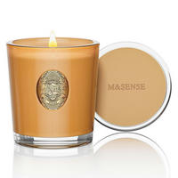 DUFTKERZE Santalholz 290g Sojawachs 55 Stunden Brenndauer - Beige, Paraffin (10cm)