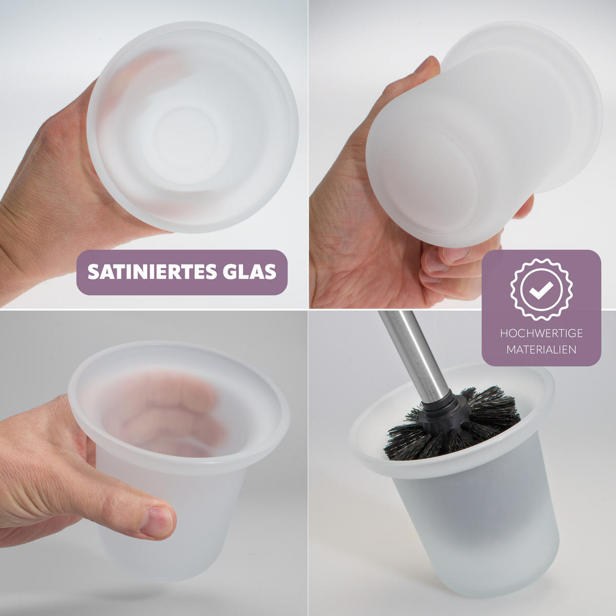 ERSATZGLAS PIAZZA & LUCENTE, satiniertes Glas - Weiß, Glas (11.5/11/11.5cm) - bremermann