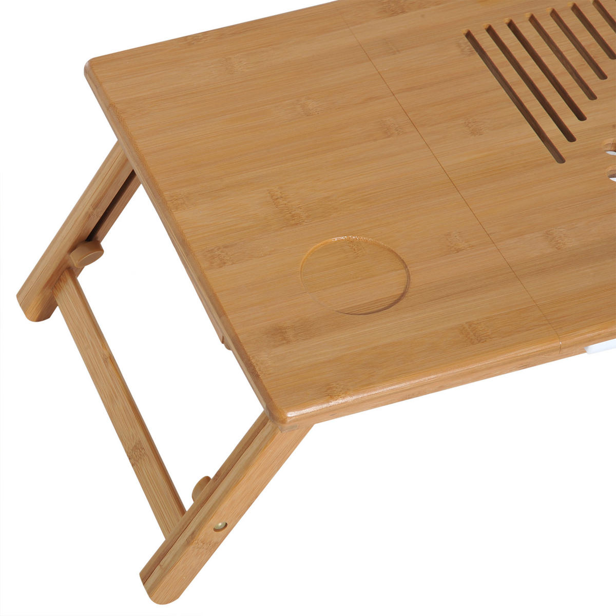 LAPTOPTISCH DE-16684 Bambus, höhenverstellbar & neigbar Natur - Naturfarben, Naturmaterialien (55/35/325cm) - ComfortXL