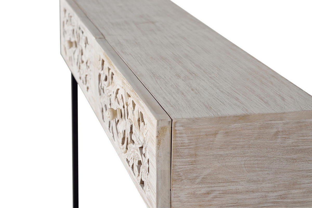 KONSOLE aus Mangoholz - Perlmutt, Holz (120/77/30cm) - Giner y Colomer