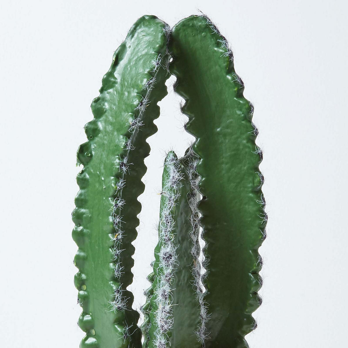 KUNSTPFLANZE Kaktus im Holz-Topf, 33 cm - Grün, Kunststoff (33cm) - Homescapes