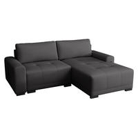 ECKSOFA Milton - Schwarz/Grau, Holz/Textil (237/180cm) - MIRJAN24