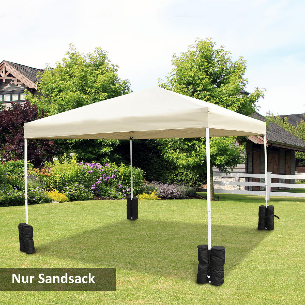 STANDFUSS Schwarz 4er-Set - Schwarz, Textil (14/14cm) - PANGIVO