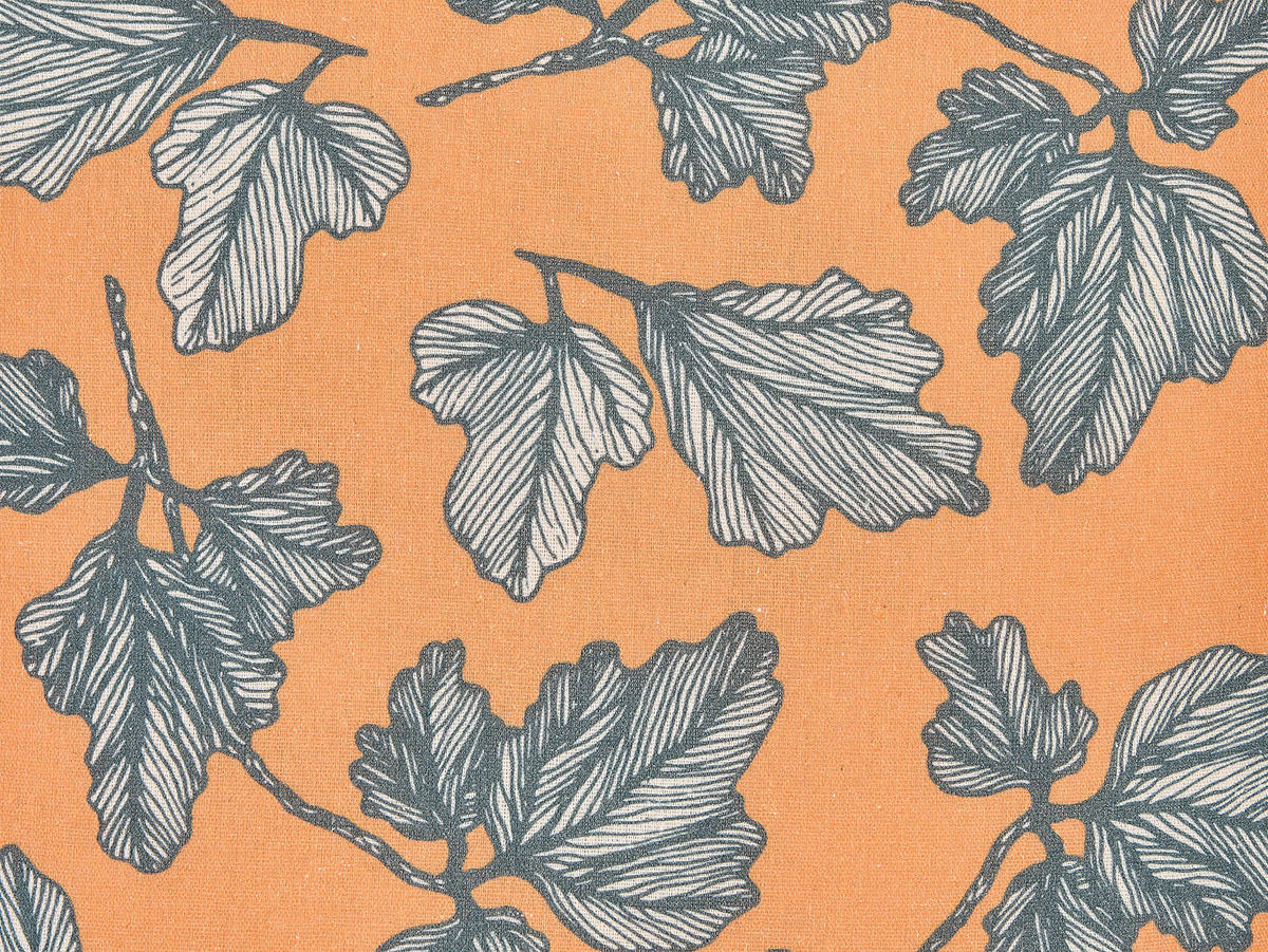 DEKOKISSEN 2er-Set Orange 45/45 cm Spirea - Orange, Textil (45/45cm) - Beliani