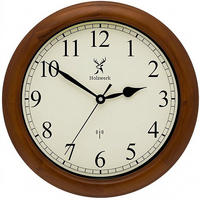 WANDUHR Holz Designer TRIBERG (FUNK) Loft Wand Uhr, braun - Braun, Glas/Holz (35/35/5.5cm) - Holzwerk