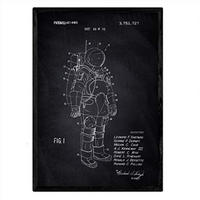 POSTER Astronautenanzug Patent A3 Rahmenlos - Klar, Papier (29.7/5/42cm) - Nacnic