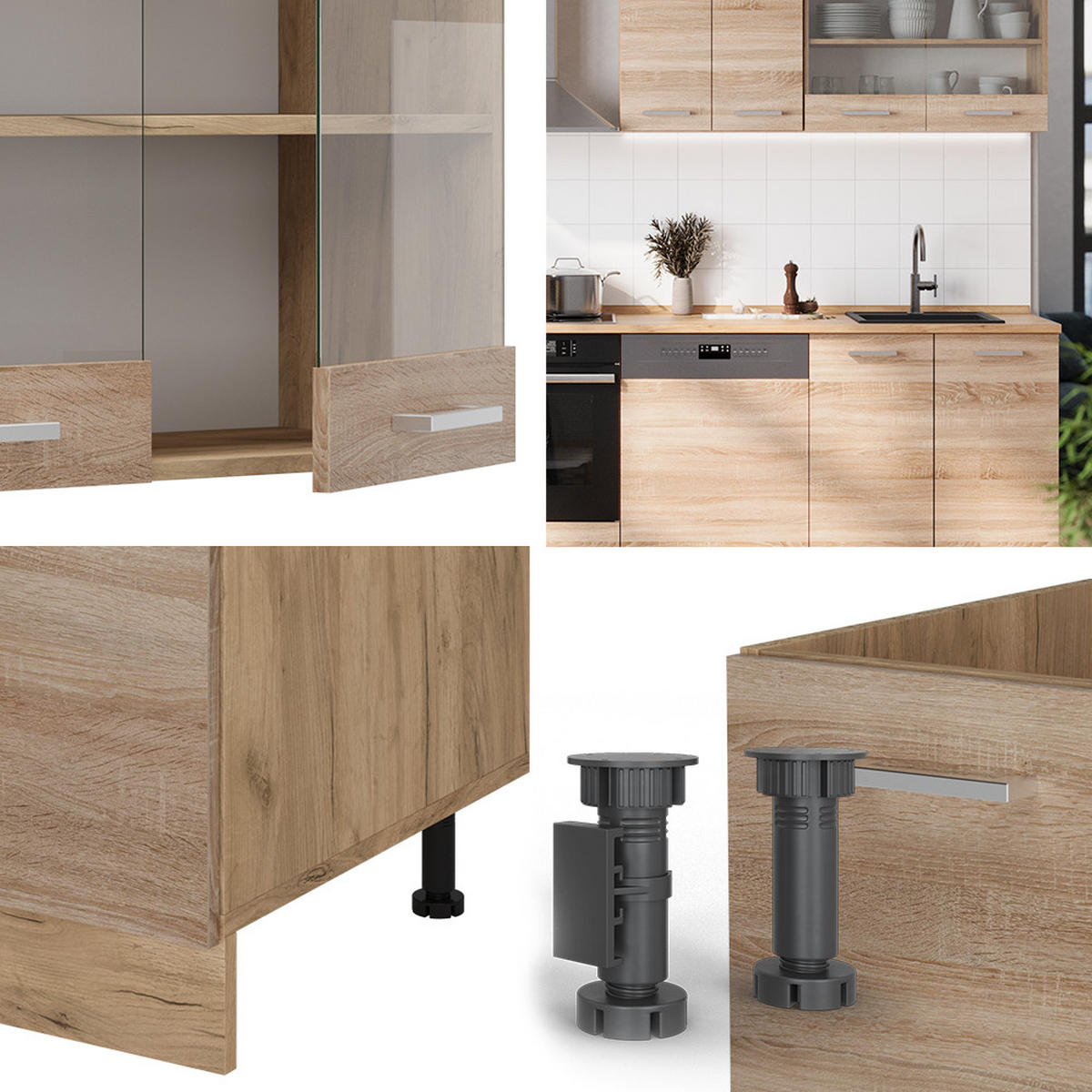 Honigeiche/Sonoma Eiche, Holzwerkstoff (300/81.6/60cm) - Vicco