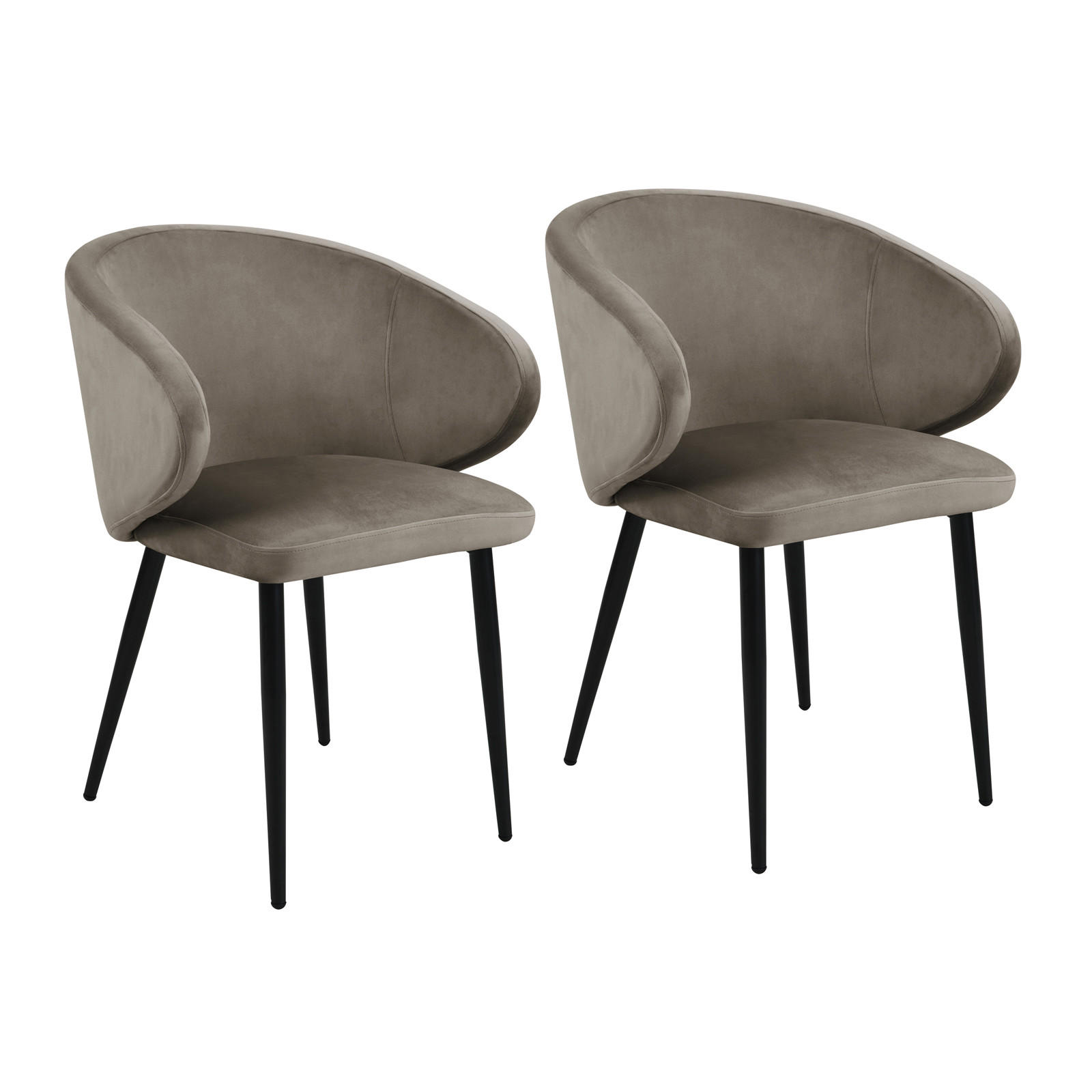 Svita Esszimmerstühle Taupe 57x77x56 cm