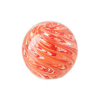 BRIEFBESCHWERER BALL - Orange, Glas (12/12/12cm) - J-Line