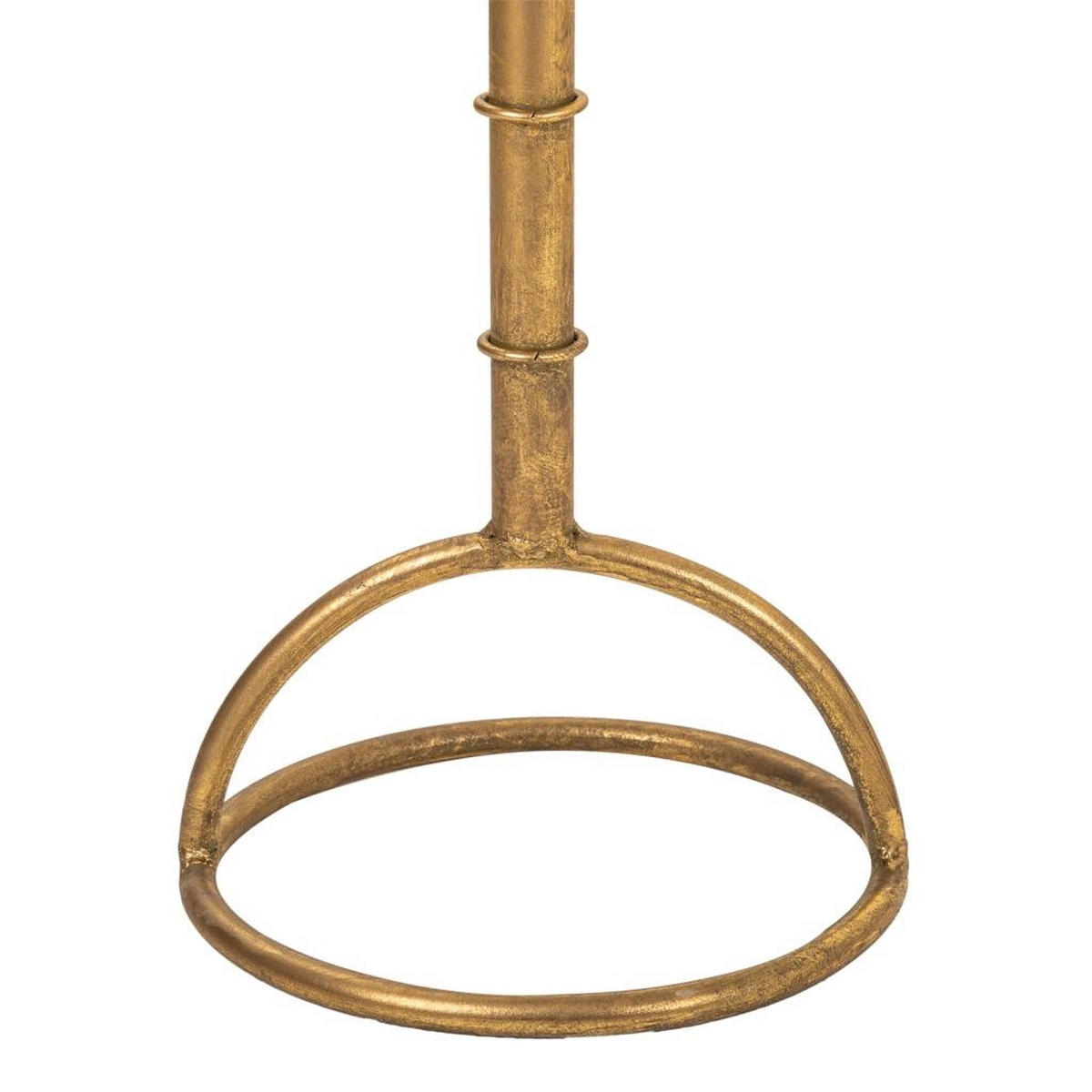 TISCH aus Metall und Glas, golden, 50x71cm - Goldfarben, Metall (50/50/70.5cm) - Wanderlust