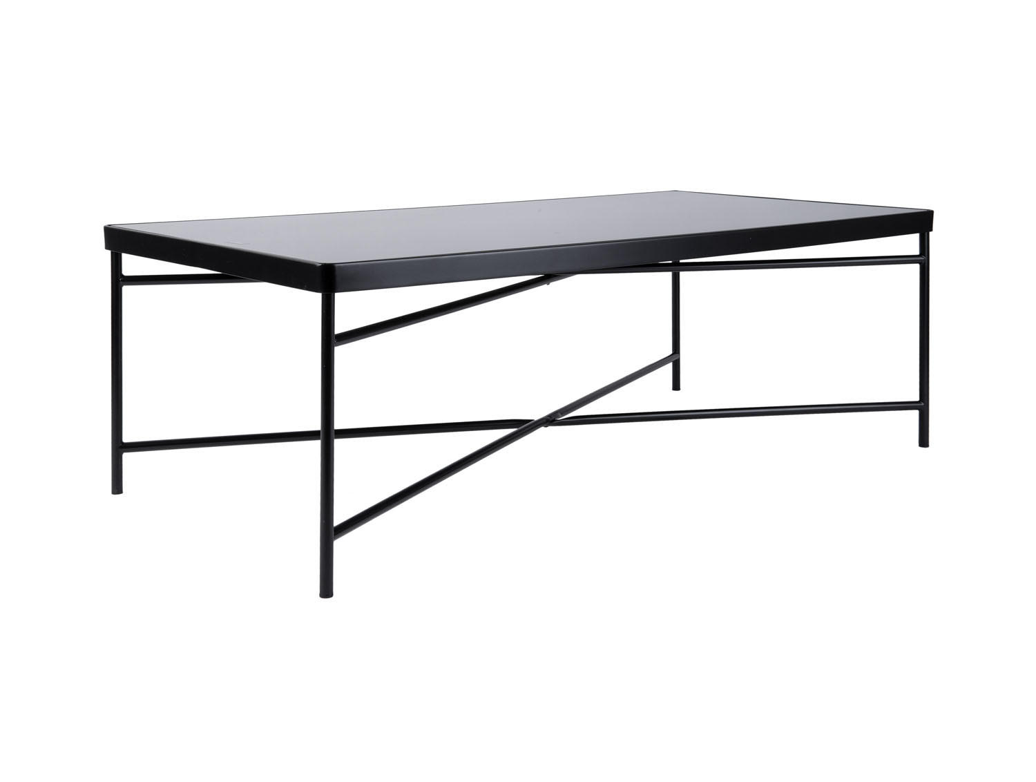COUCHTISCH Smooth Schwarz 120/60/40 cm - Schwarz, Glas (120/60/40cm) - Leitmotiv