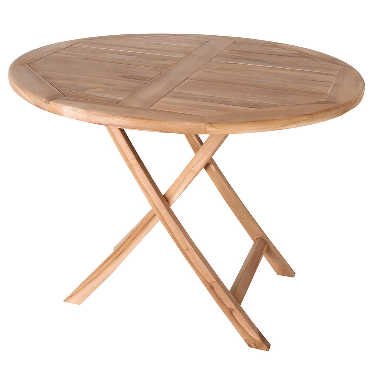 GARTENKLAPPTISCH - Teakholz - Braun - Braun, Holz (100/100/75cm) - home24