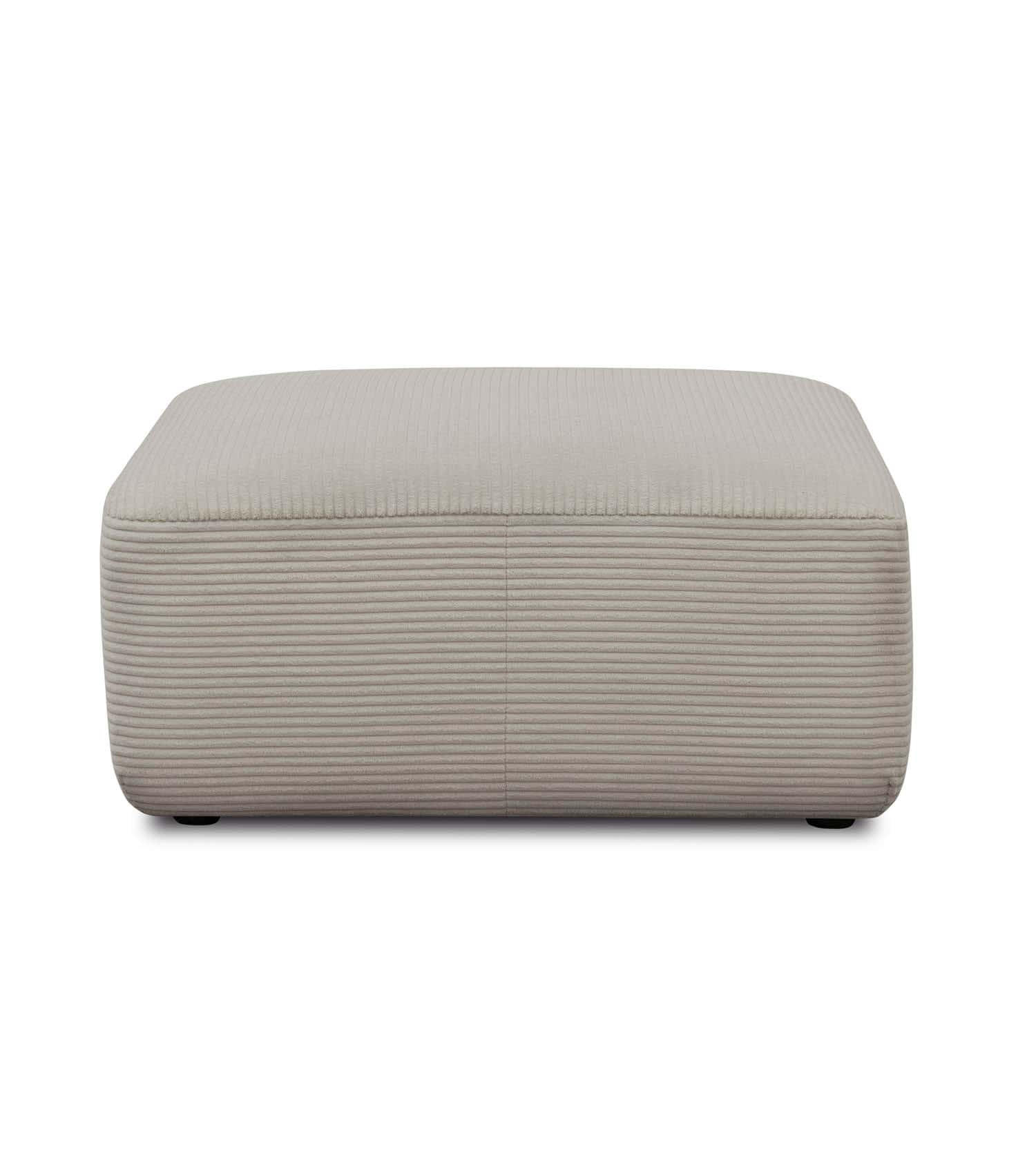 POLSTERHOCKER Cubo - Taupe, Textil (91/91cm) - Mokebo