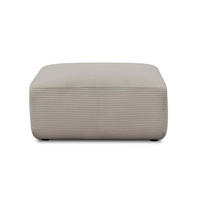 POLSTERHOCKER Cubo - Taupe, Textil (91/91cm) - Mokebo