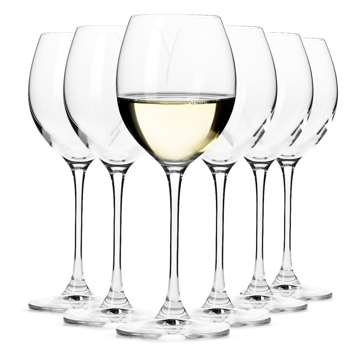 WEISSWEINGLÄSER VENEZIA NEW, 6ER-SET, 280 ML - Transparent, Glas (0.28L) - Krosno Glass