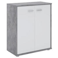 KOMMODE TOMMY - Weiß/Grau, Holzwerkstoff (60/70/30cm) - CARO-Möbel
