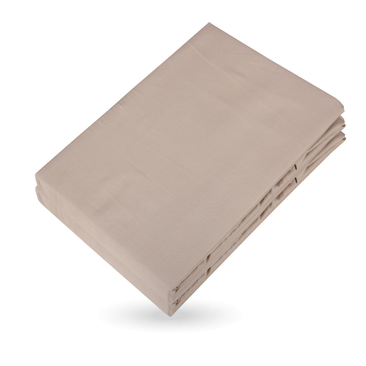 BETTWÄSCHE - Khaki Renforce 135x200cm - Hellbraun, Naturmaterialien/Textil (135/200cm) - Bestlivings