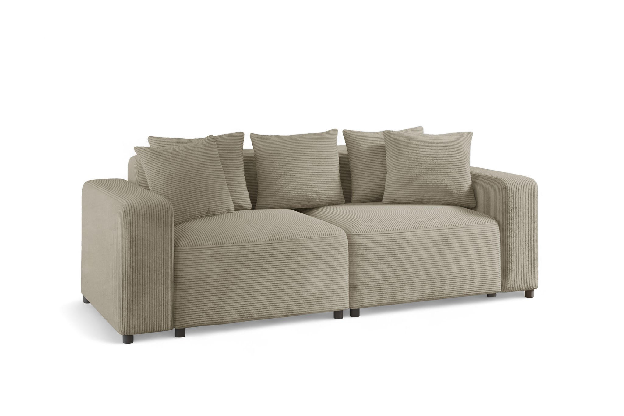 SOFA Megan 2-sitzer In Poso - Beige, Holzwerkstoff/Textil (236/75/98cm) - Fun Möbel