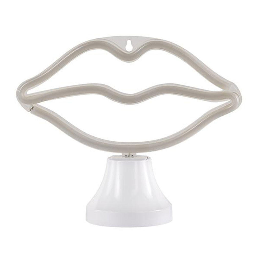 LED TISCHLEUCHTE Kunststoff Weiß - Weiß, Kunststoff (24/9.3/19.5cm) - Wofi