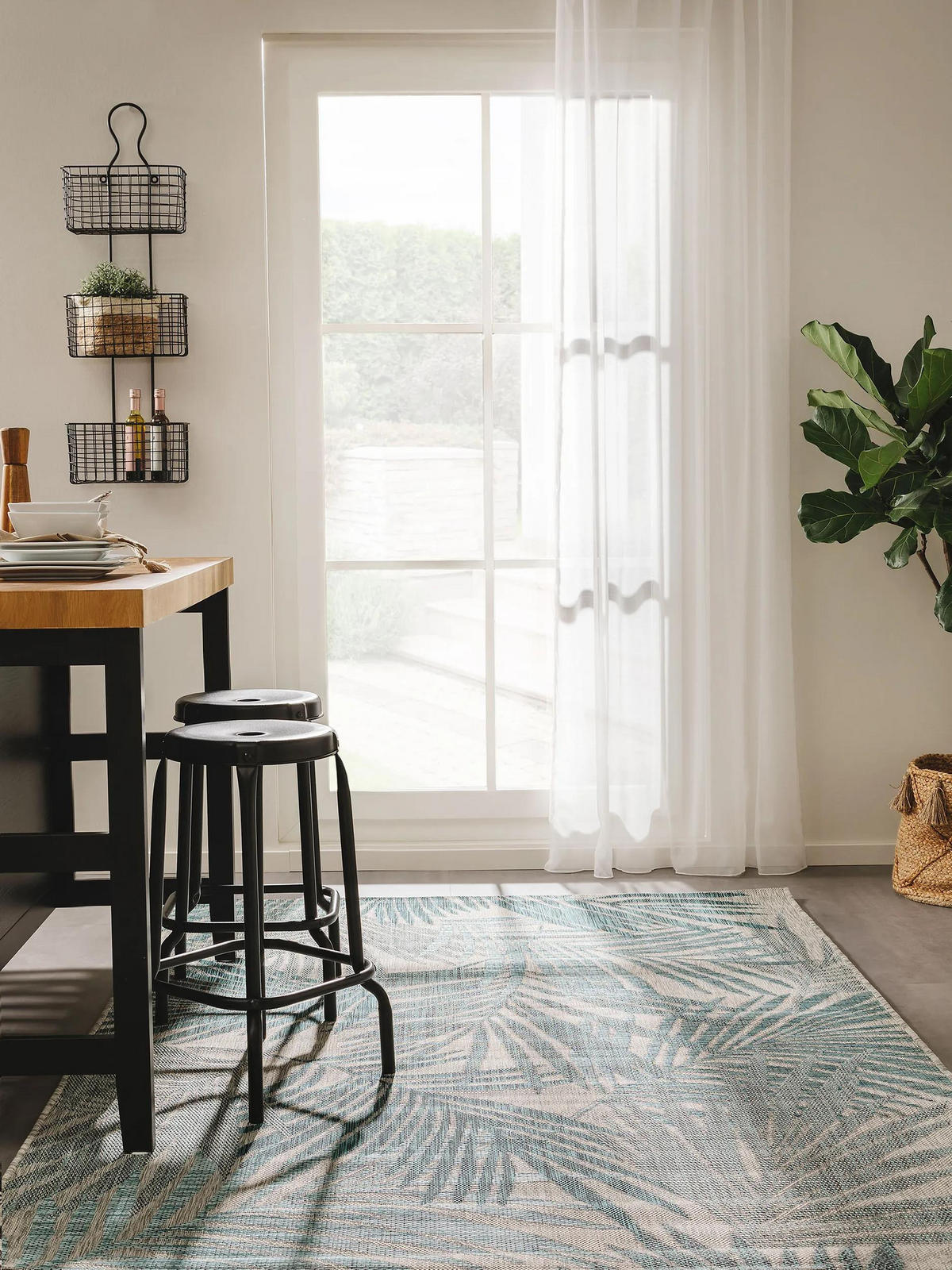 OUTDOORTEPPICH Cleo Blau 240x340 cm - Blau, Textil (240/340cm) - benuta Nest