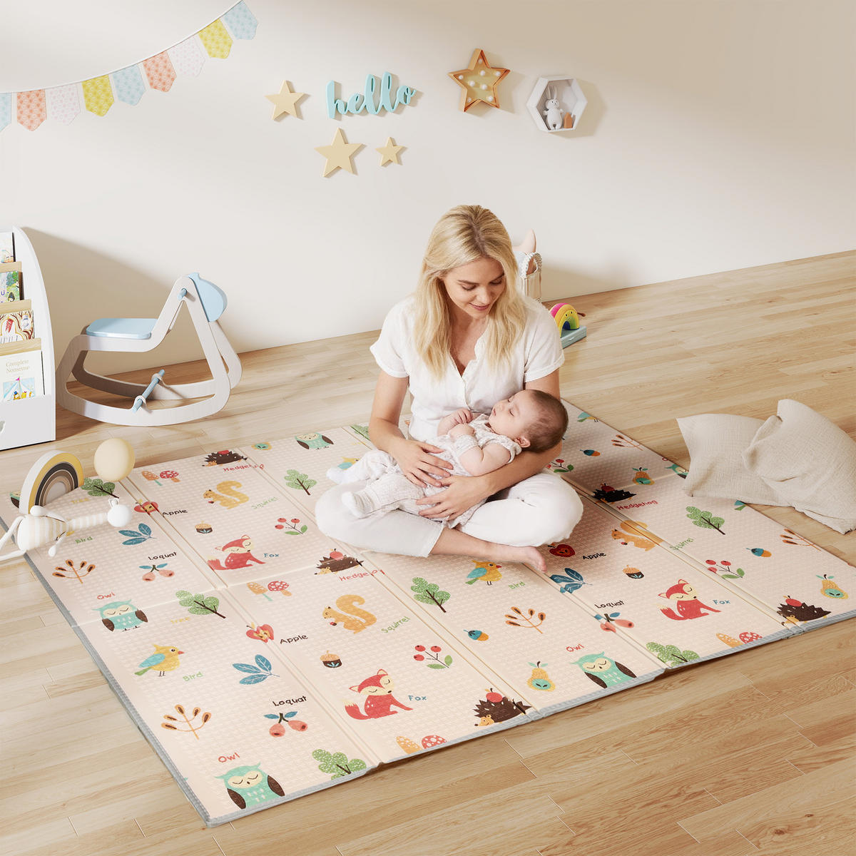 SPIELMATTE DE-18923 faltbar, 180x150 cm Multicolor - Multicolor, Kunststoff (150/180cm) - ComfortXL