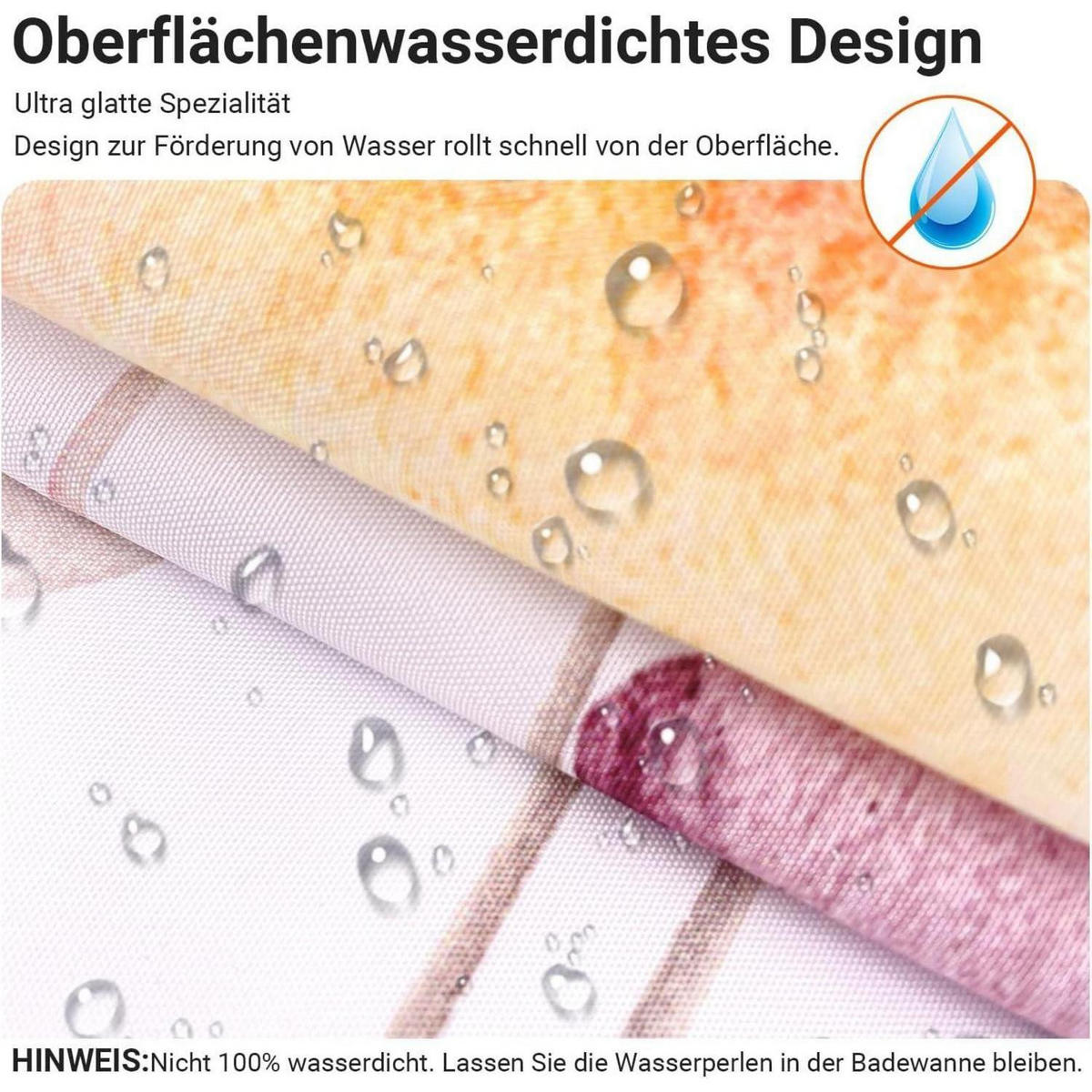 DUSCHVORHANG Blumenmuster 240 x 200 cm - Multicolor, Textil (240/200cm)