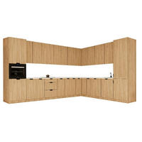 WINKELKÜCHE 385 x 285 cm - Sorento KS11-M385 - in Sonoma Eiche - Schwarz/Sonoma Eiche, Holz/Metall (670/247/58cm)