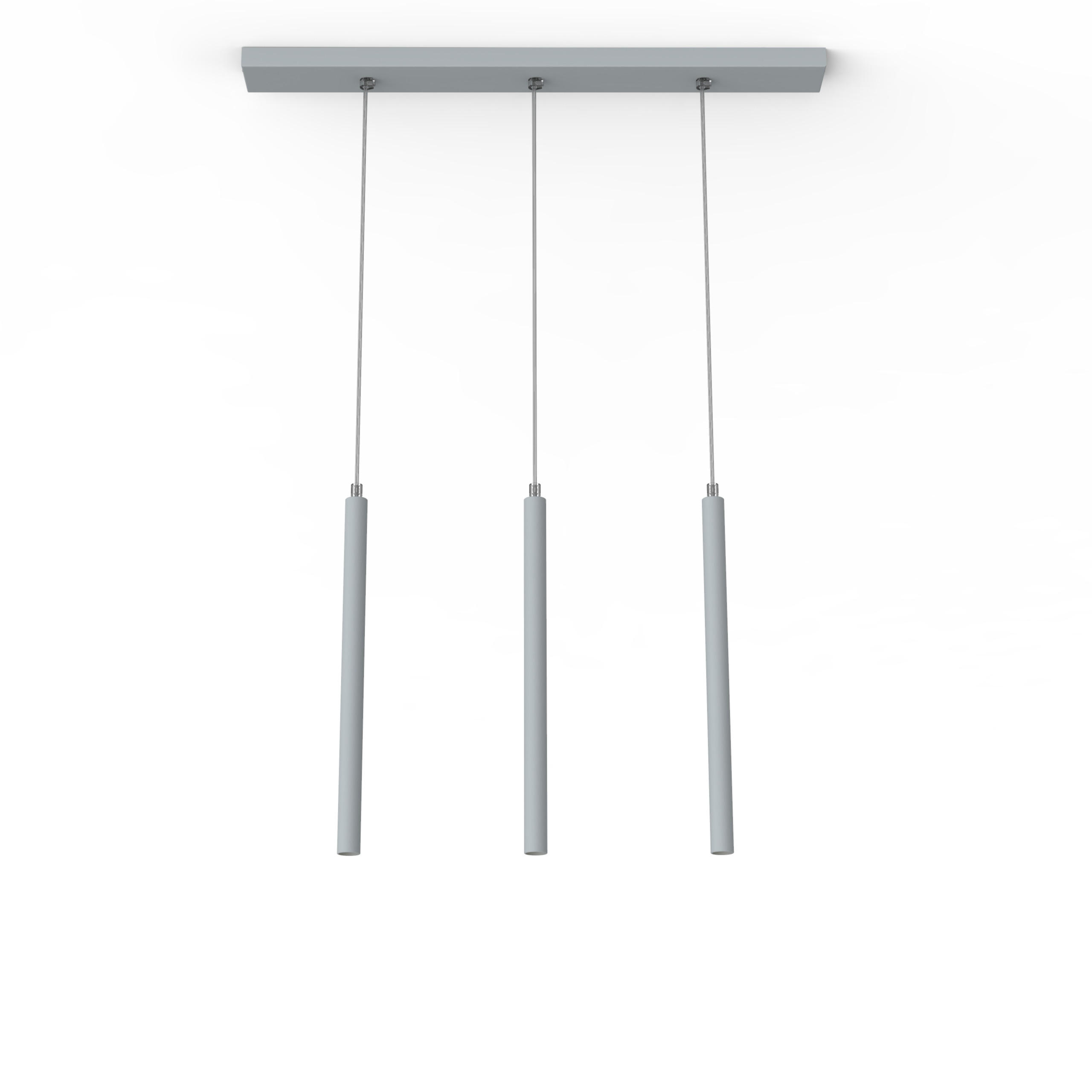 Lumicom Led-Hängeleuchte Grau 70x40x6 cm