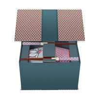 GESCHENKSET Bowls 15 cm & chopsticks oriental blumenfestival blu - Blau, Keramik - Pip Studio