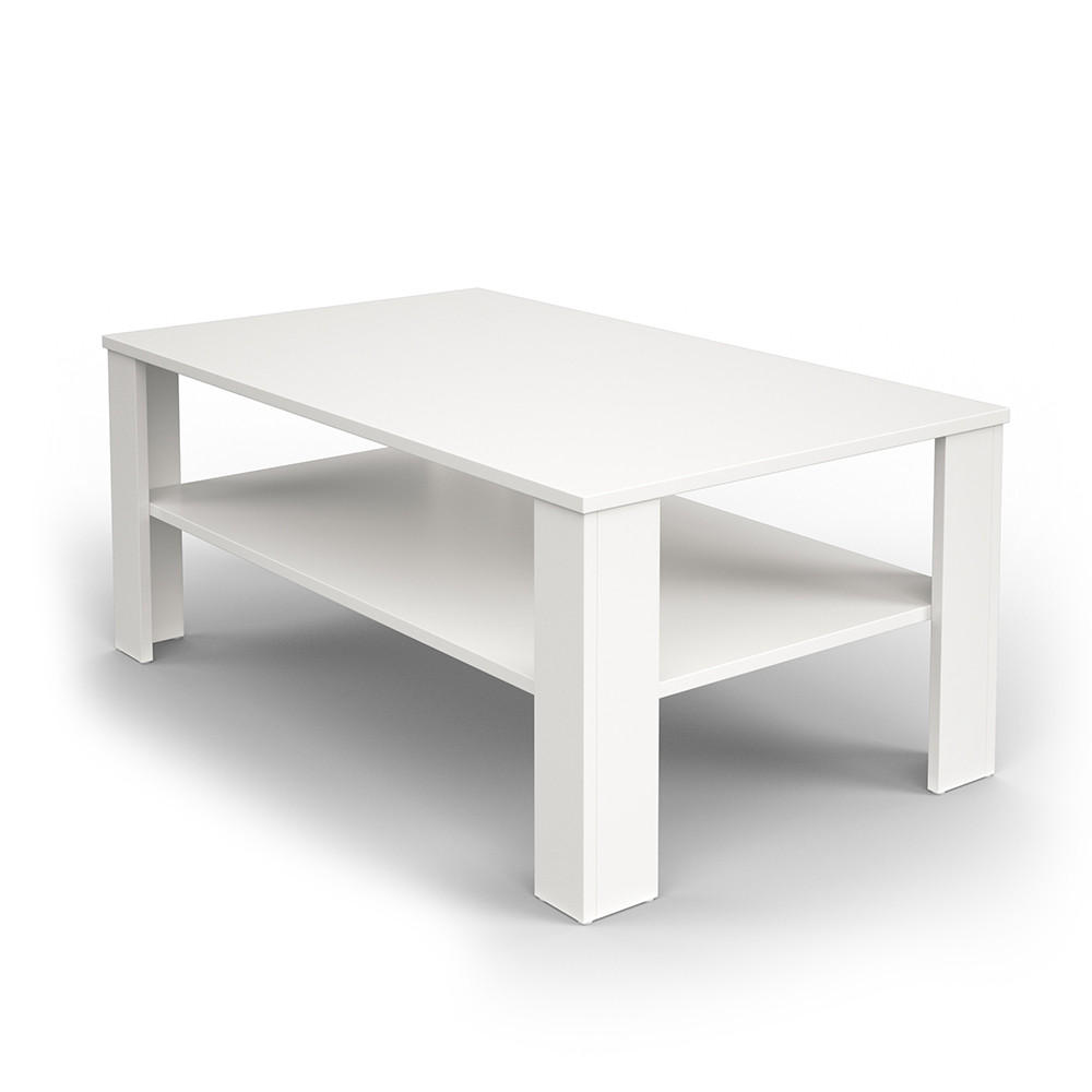 COUCHTISCH Weiß 100 x 60 cm - Weiß, Holzwerkstoff (60/100/42cm) - Vicco