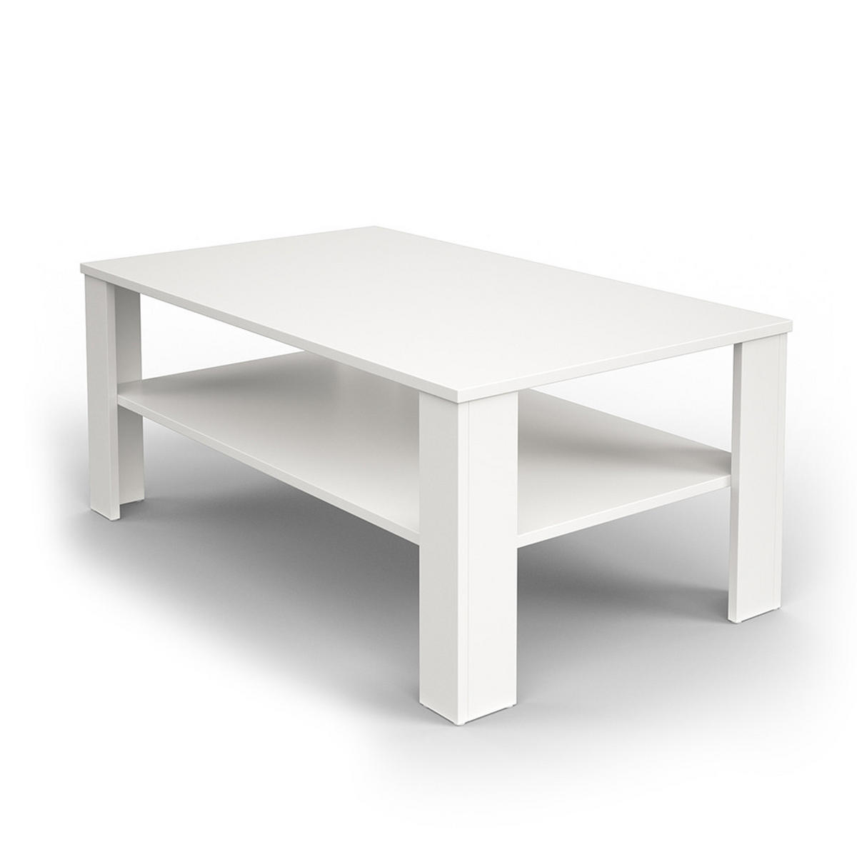 COUCHTISCH Weiß 100 x 60 cm - Weiß, Holzwerkstoff (60/100/42cm) - Vicco