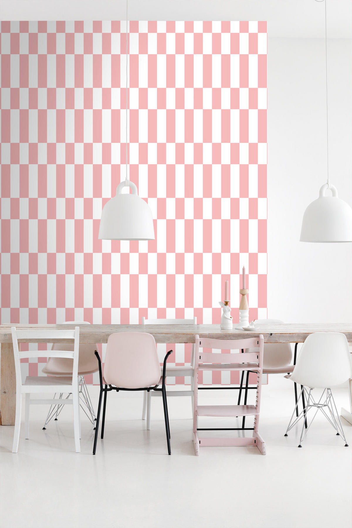 TAPETE Streifen 50 x 900 cm - Pink, Papier (50/900cm) - ESTAhome