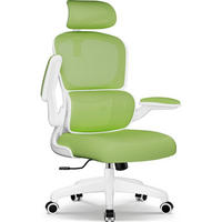 BÜROSTUHL Ergonomisch mit Lendenwirbelstütze Grün - Grün, Textil (65/135/65cm)