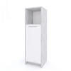 MIDISCHRANK Kiko Beton 30 x 95 cm - Weiß/Grau, Holzwerkstoff (30/95/30cm) - Vicco