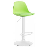 BARHOCKER Kunststoff grün - Weiß/Grün, Kunststoff/Metall (39/82/43cm) - CLP