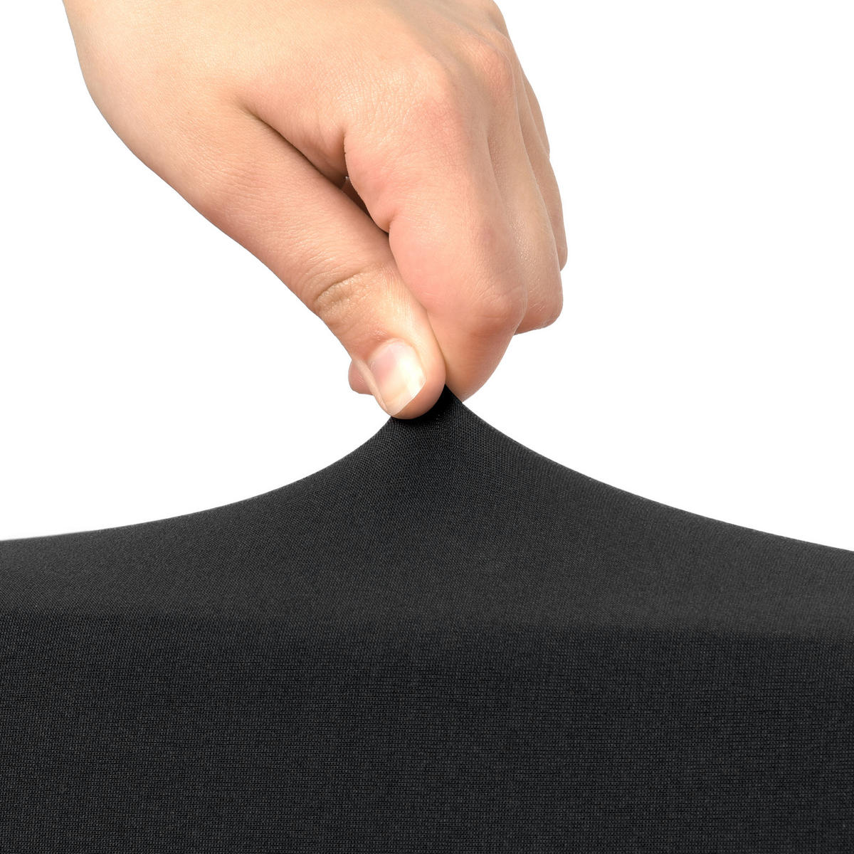 BIERTISCHHUSSE Victoria 70cm Stretch Schwarz (3tlg) - Schwarz, Textil (70/220cm) - Beautissu 