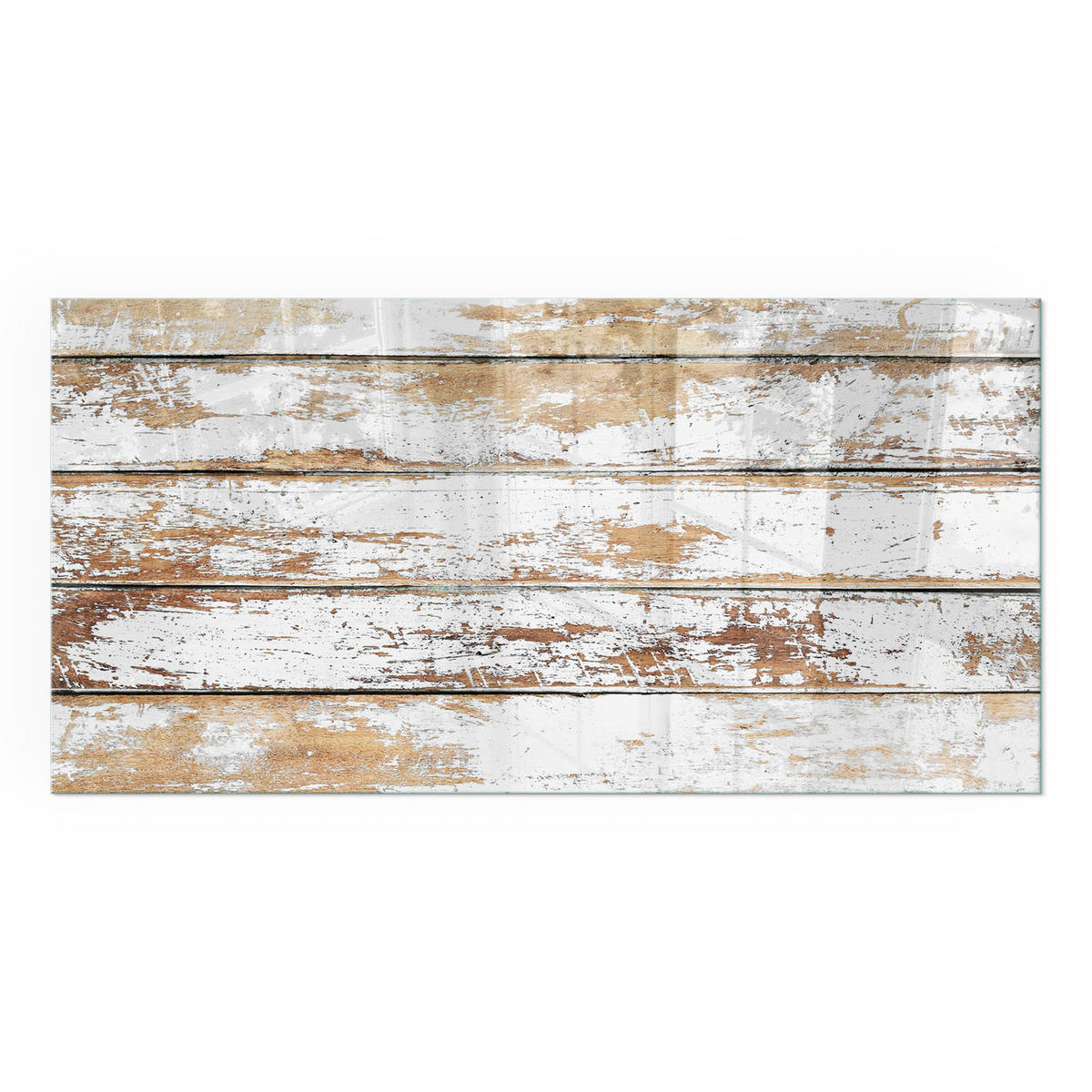 GLASPLATTE für Kamin 140x70 cm - Weiß, Glas (140/70/0.4cm) - TULUP