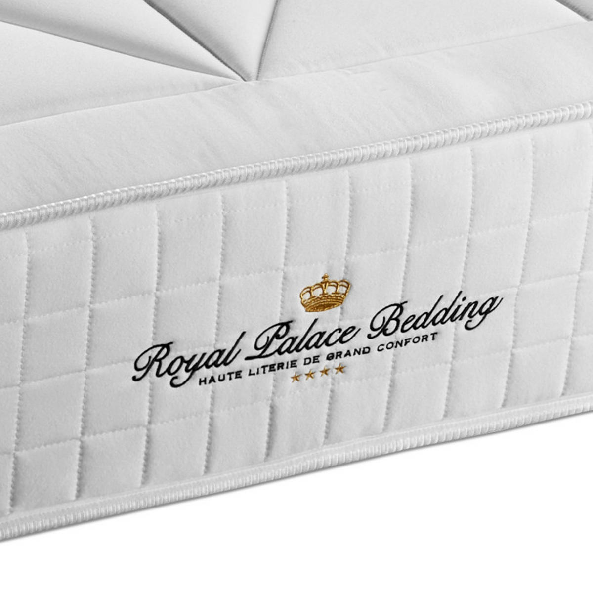 MATRATZE Windsor Taschenfederkern und Memory-Schaum 130 x 200 cm h1 - Weiß, Textil (130/200cm) - ROYAL PALACE BEDDING