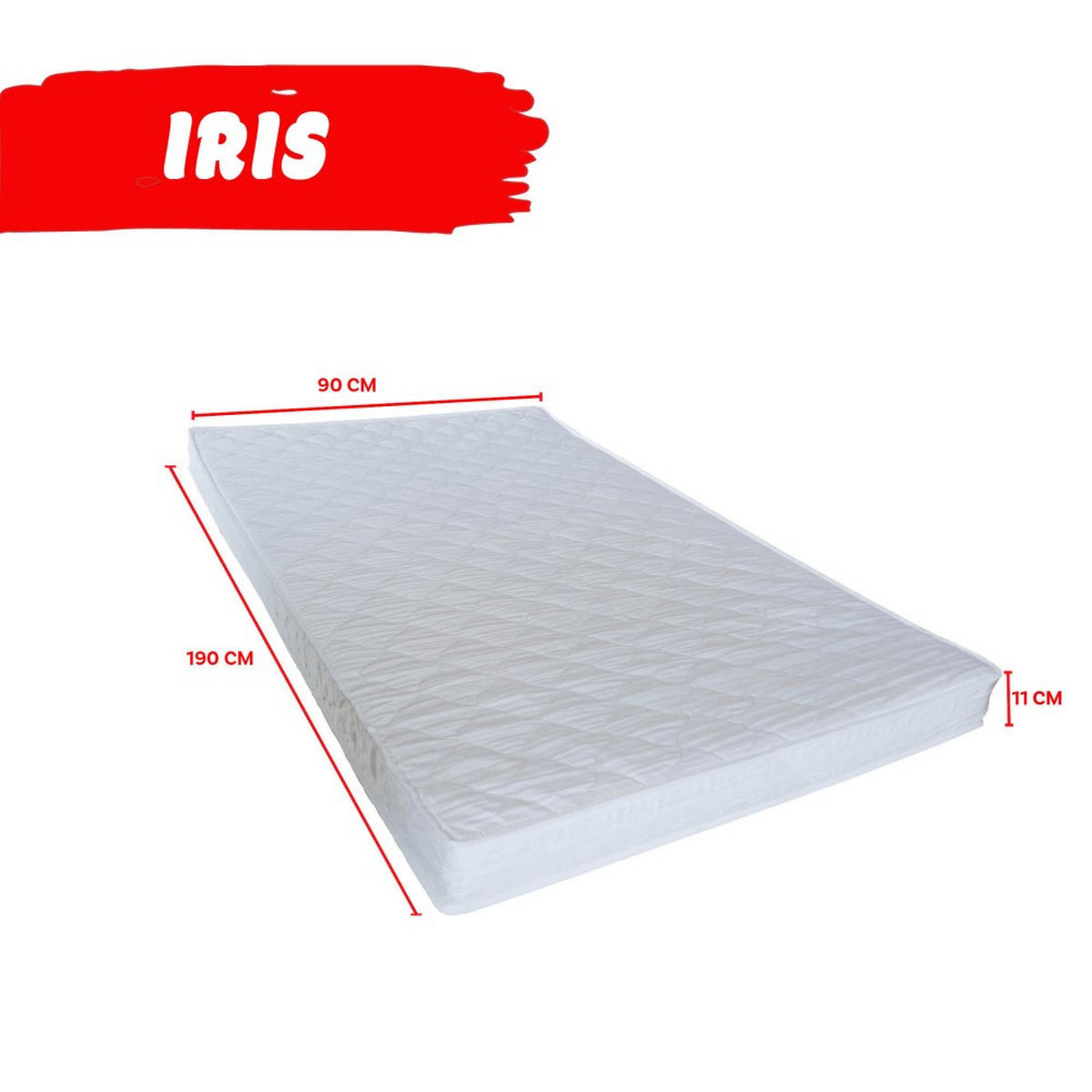 HAUSBETT PANDA mit Lattenrost / Kinderbett 90x190 + Lattenrost + Matratze IRIS - Natur und Schwarz - Multicolor, Holz (90/190cm) - Weber Industries